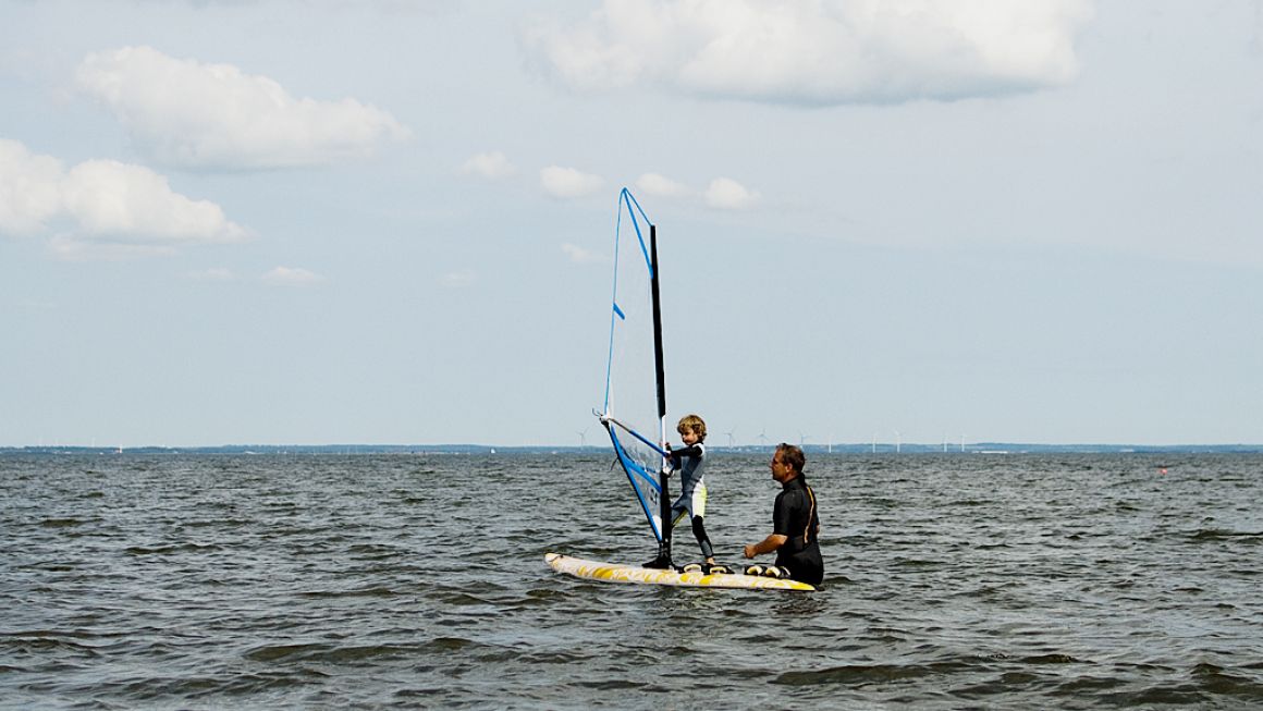 Surfing i Hvide Sande