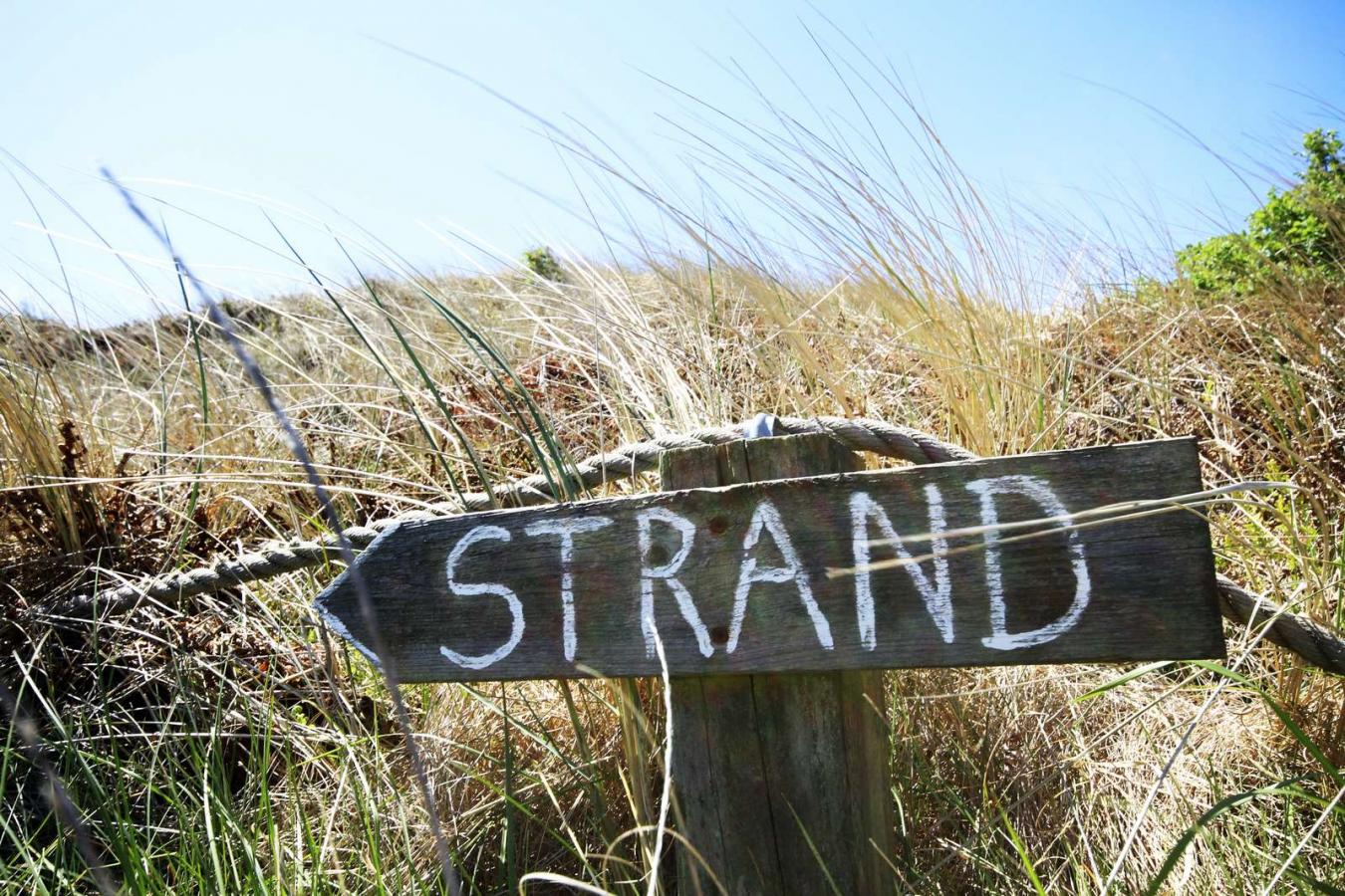 Strandskilt til Vesterhavet 
