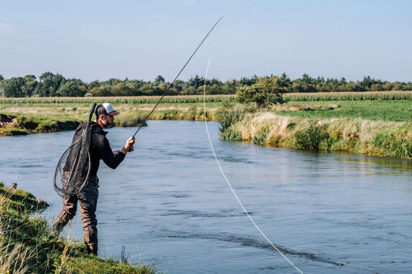 Lystfisker aktiviteter Skjern Å