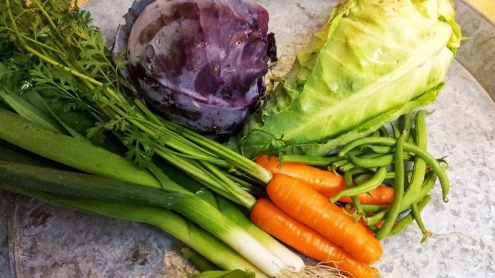 Økoladen grøntsager og frugt 