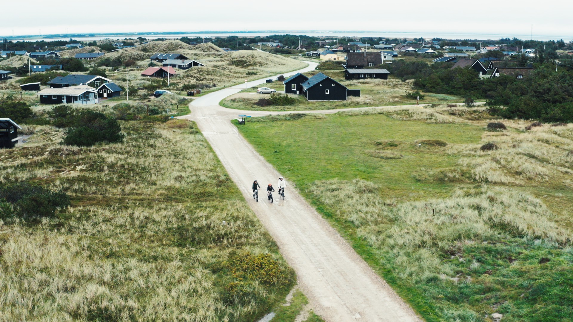 Cykelnetværk - KNUD - 2024 - Drone - Vesterhavet på cykel