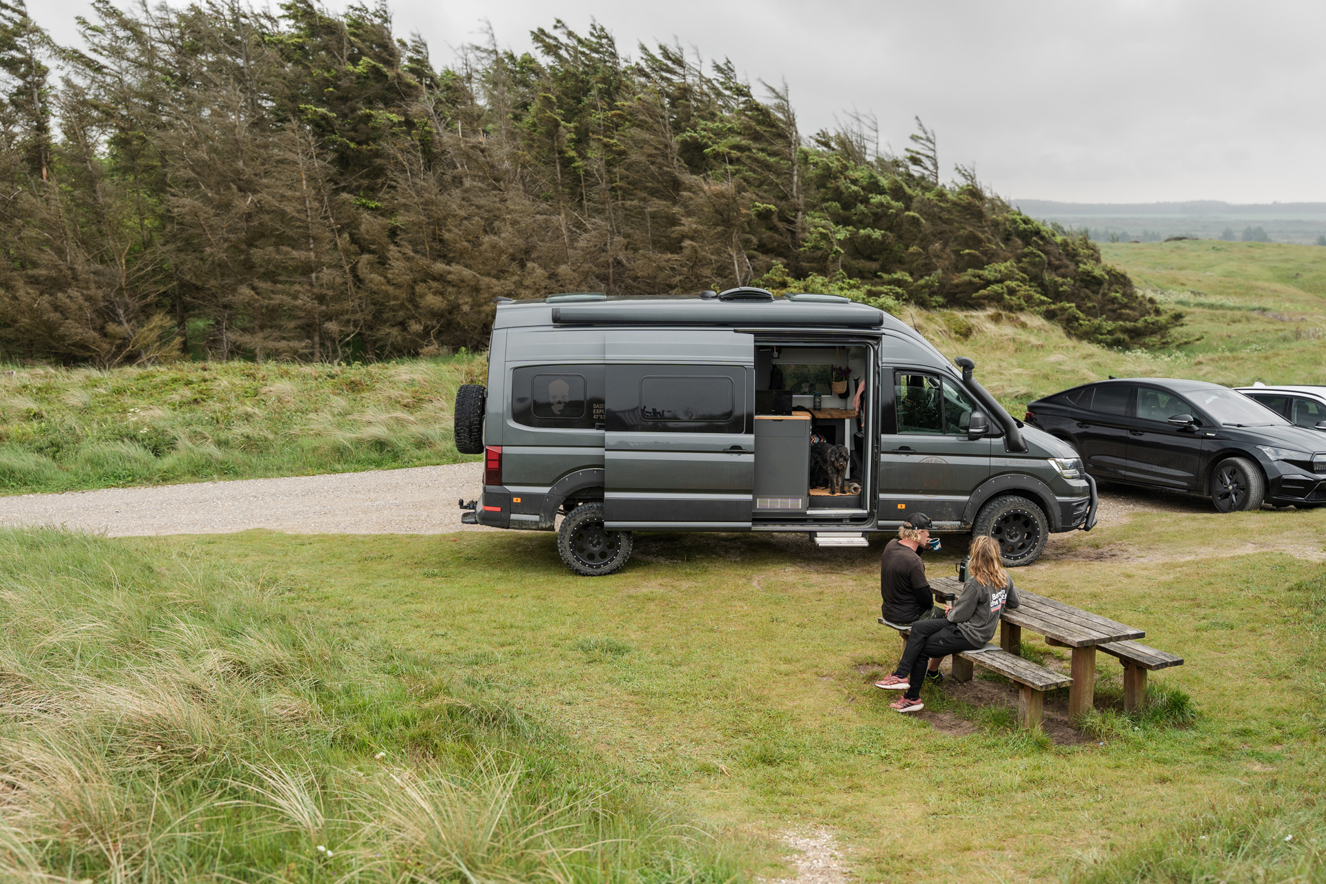Autocamper i naturen