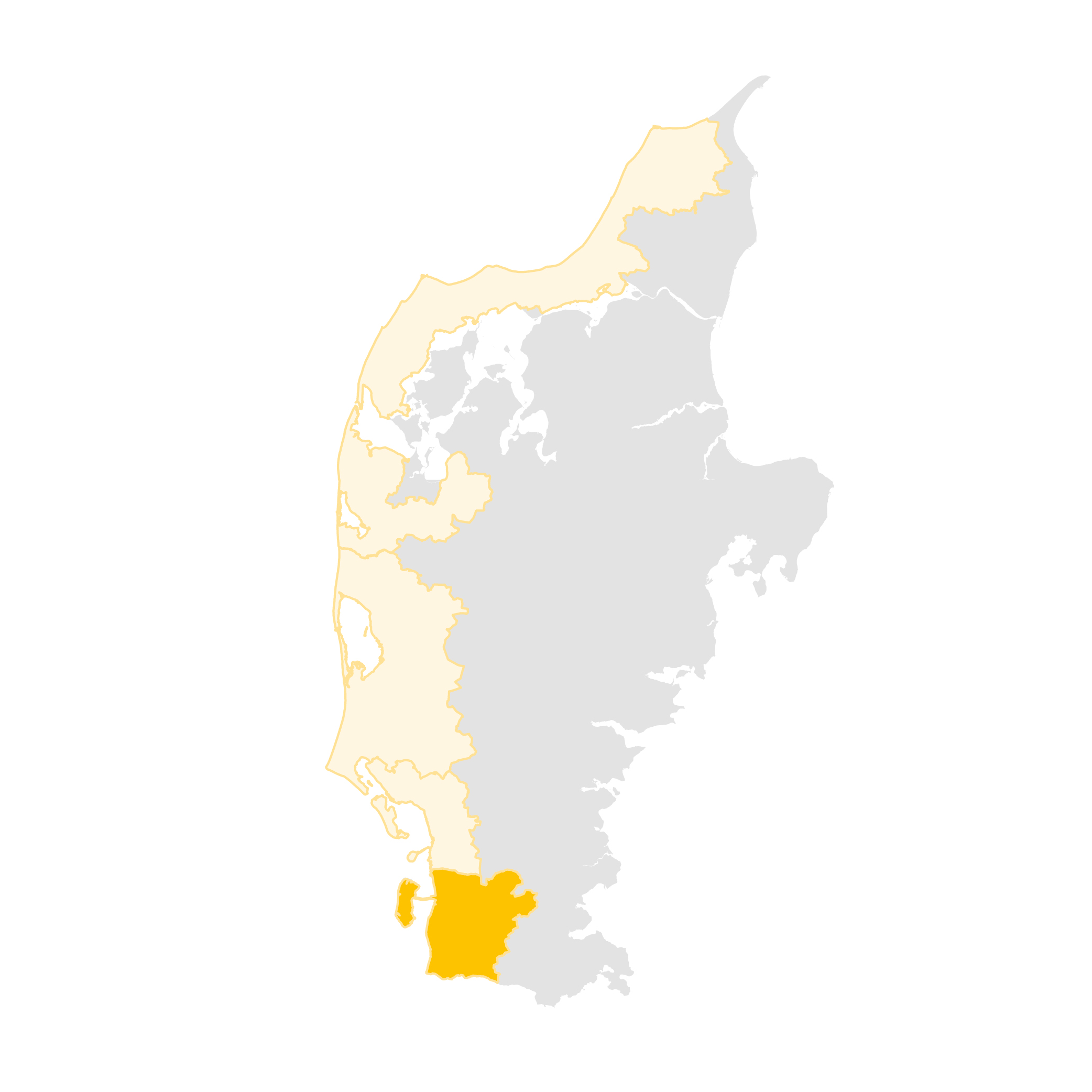 Way Out West kort Sønderjylland