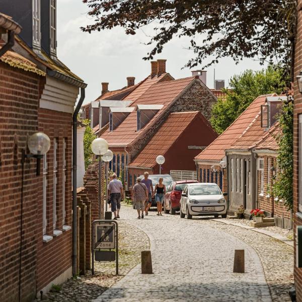 The cosy streets in Ringkøbing 