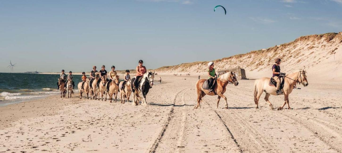 Ridning på stranden