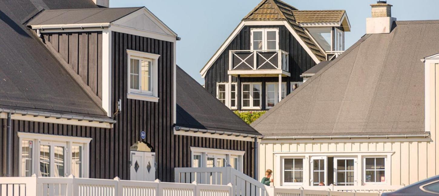 View of roof tops in Søndervig