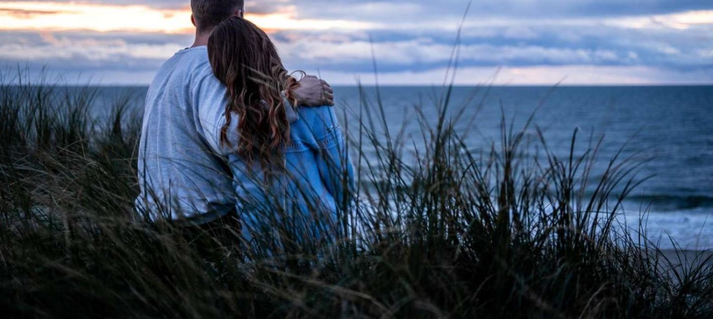 Couple by the North Sea